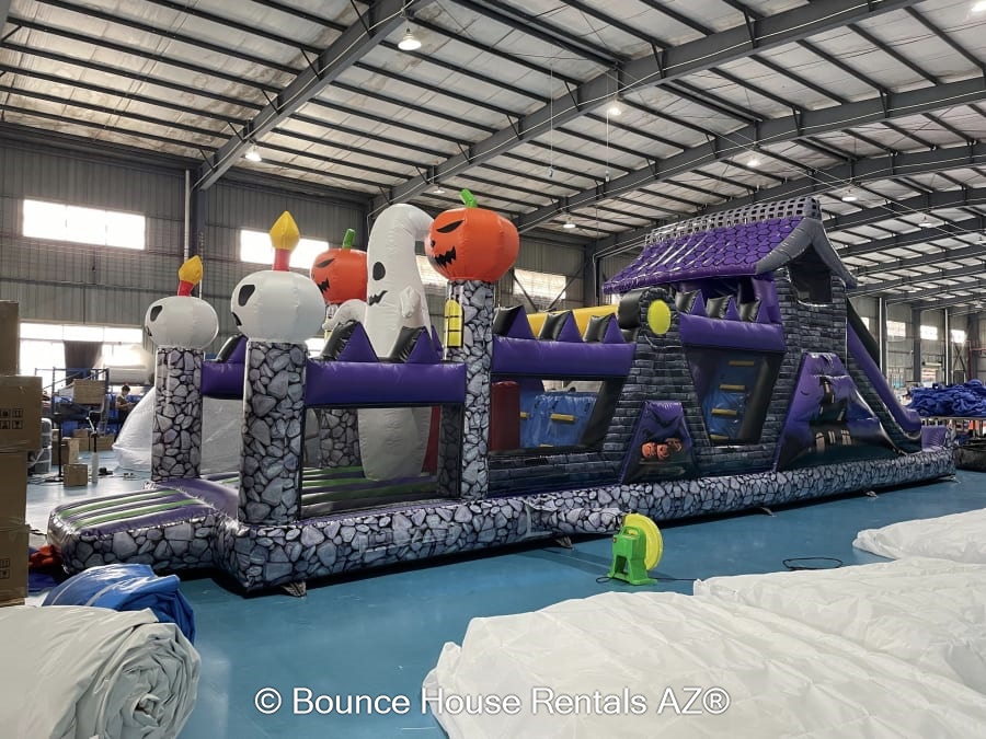 inflatable halloween obstacle course for rent - 3d themed rental