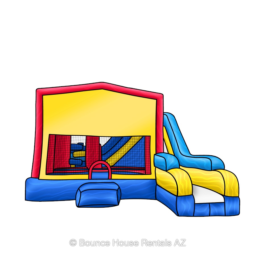 c7 combo bounce house slide with obstacle course for rent in AZ